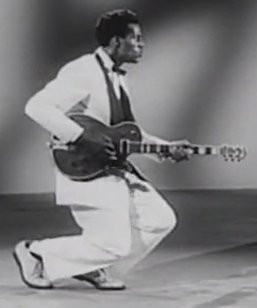 Chuck Berry in the movie "Rock, Rock, Rock!"