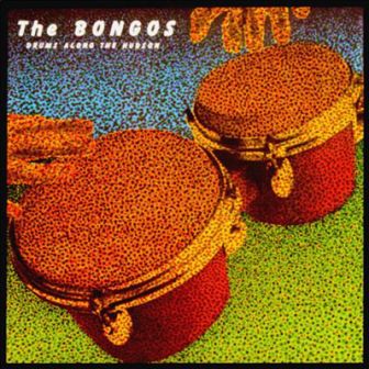 The cover of The Bongos' debut album, "Drums Along the Hudson."