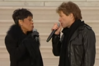 Bettye LaVette and Jon Bon Jovi sing "A Change Is Gonna Come" together in 2009, to honor President Obama's first inauguration.