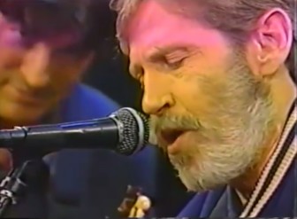 Rick Danko and Levon Helm of The Band, performing "Atlantic City," in 1993.