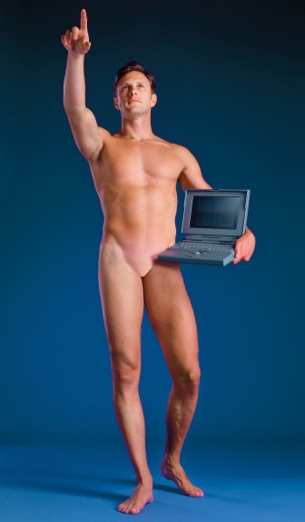 "Man With a Computer," by Aziz + Cucher