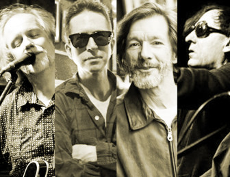 From left, the four performers at this week's Saturday Afternoon Song Swap in Millburn will be Matthew Davis, Glenn Mercer, Michael Carlucci and Dave Weckerman.