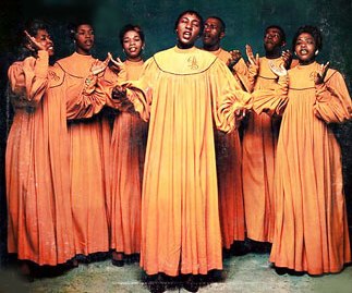 The Drinkard Singers, in a photo used on the cover of their 1957 album, "A Joyful Noise."