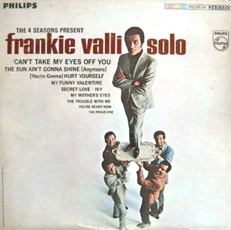 The cover of Frankie Valli's 1967 solo album, "The 4 Seasons Present Frankie Valli."