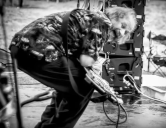 A image of the late Stone Caravan bassist Mr. Lou Demartino, used in the new video for Joe D'Urso and Stone Caravan's "Come Down Tonight (Asbury Park)."