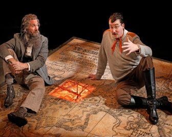 Rik Walter, left, and Ian Gould co-star in "King of the Mountains," which is at Luna Stage in West Orange through Oct. 30.