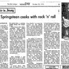 Springsteen 1974 review