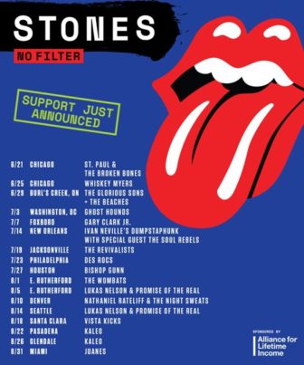 Rolling Stones opening act NJ