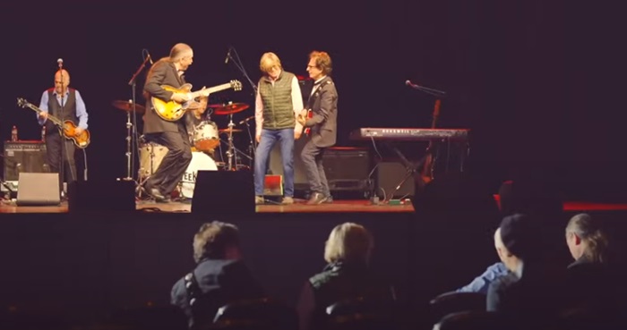 The Weeklings team with Peter Noone for 'Mr. Soul Satisfaction' video ...