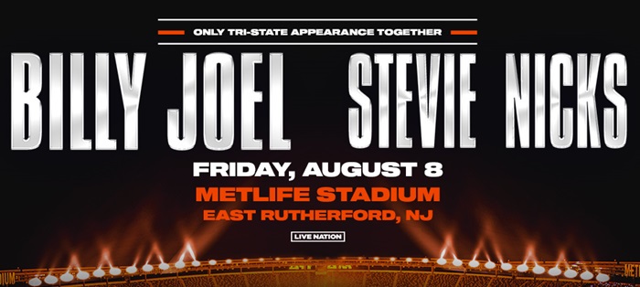 Billy Joel and Stevie Nicks will co-headline at MetLife Stadium