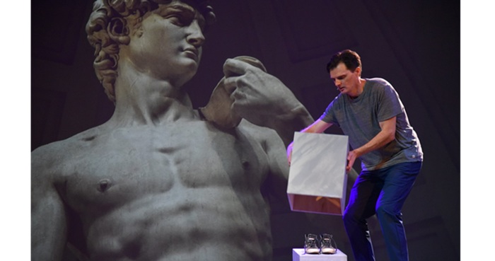 Museum tour becomes a wild adventure in American Theater Group's 'Destroying David'